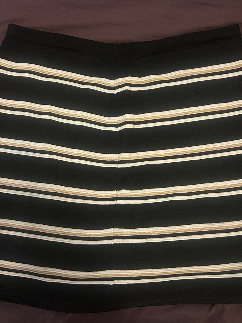 White House Black Market Striped Stretch Knit Skirt